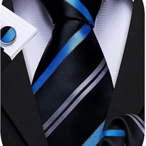 designer classic ties for men set formal pocket square cufflink check plaid（bangundy） (複製)