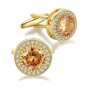 cufflinks for men cz cuff links sparkle diamond gold ornate cufflinks for wedding groom best man (複製)