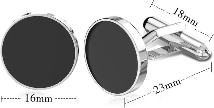 cufflinks for men, 316l stainless steel tuxedo shirt cuff links accessories, unique business groom wedding black silver gold jewelry for son, father, husband, boyfriend