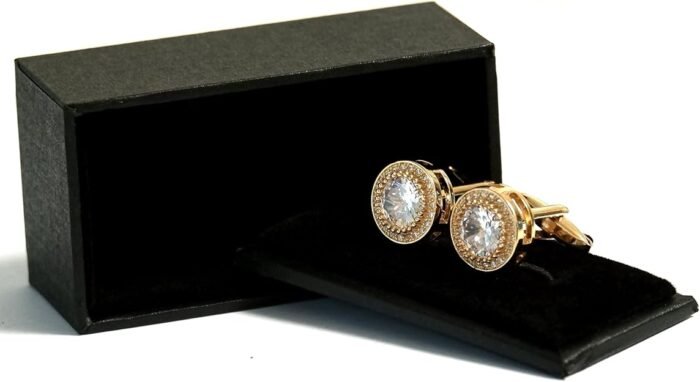 cufflinks for men cz cuff links sparkle diamond gold ornate cufflinks for wedding groom best man