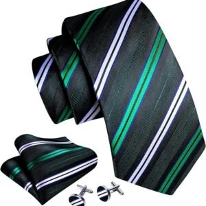 Men Tie Sets Formal Necktie Handkerchief Cufflinks Business Ceremony